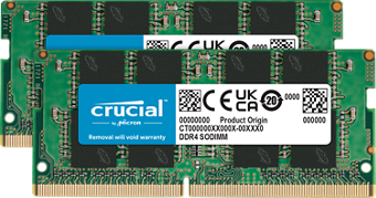 Crucial 16GB Kit (2 x 8GB) DDR4-3200 SODIMM