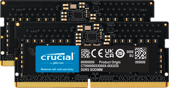 Crucial 16GB Kit (8GBx2) DDR5-4800 SODIMM