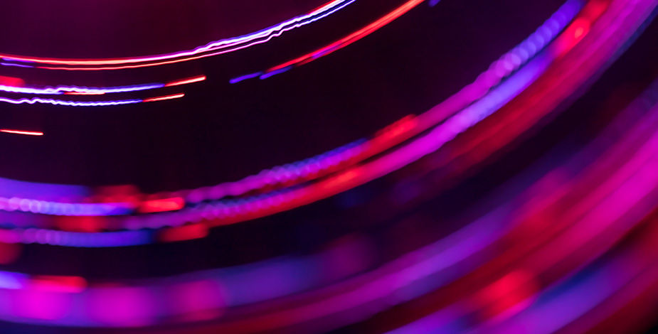 Radial blurry bright lights