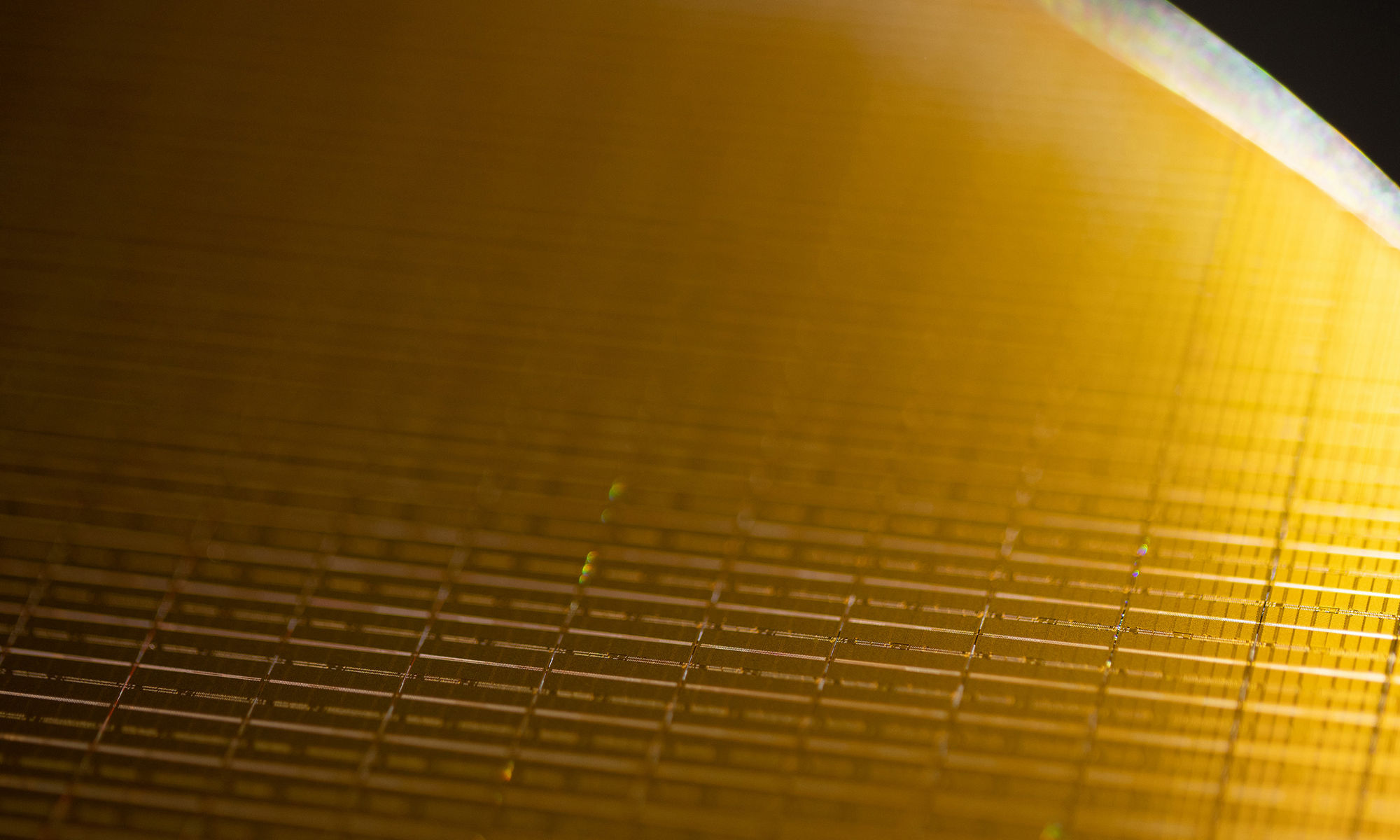 Gold colored wafer