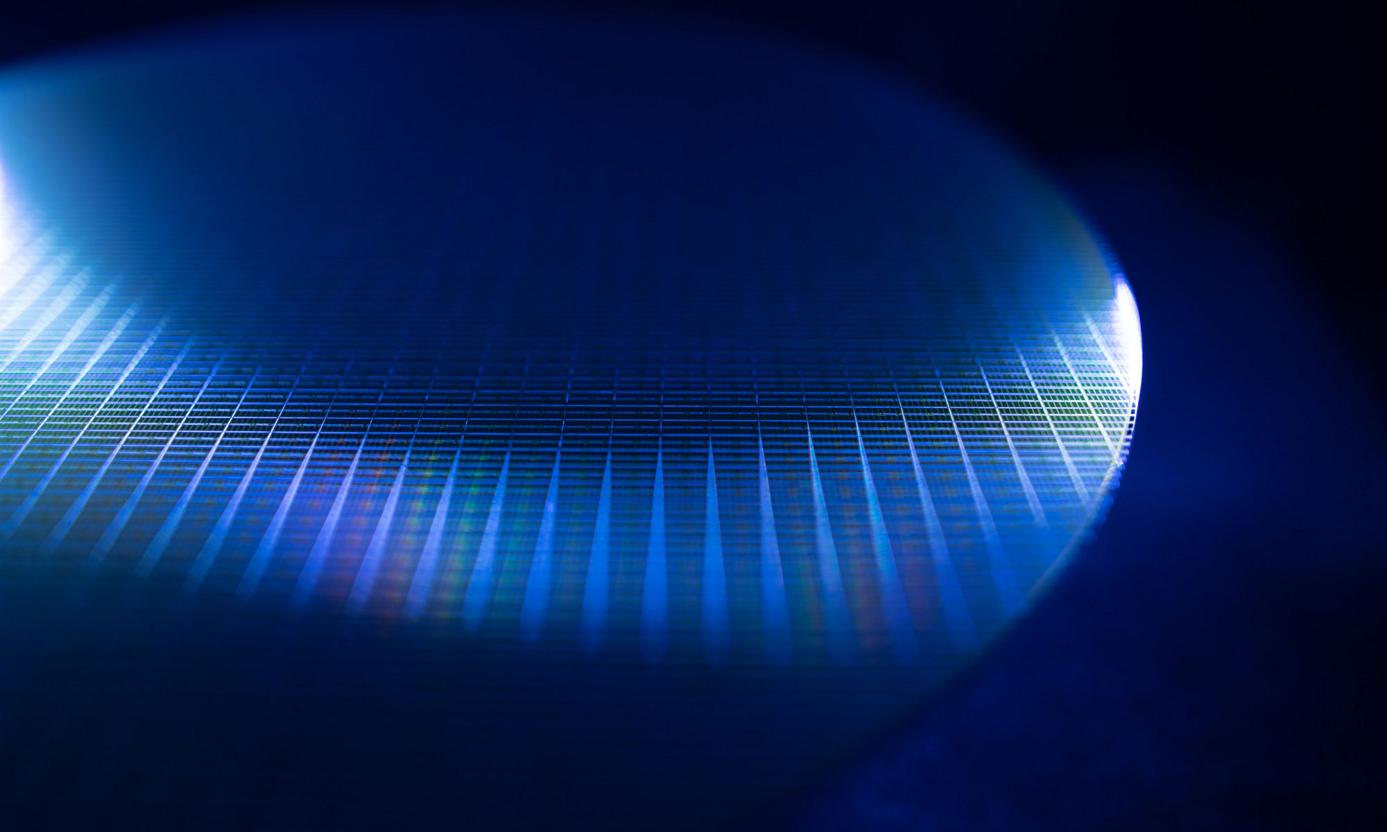 wafer highlighted in blue and purple