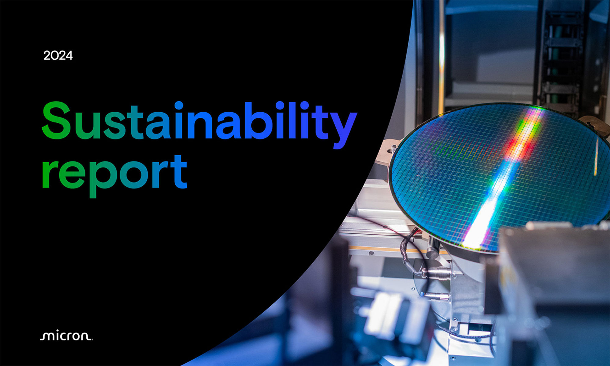 Micron 2024 Sustainability Report cover