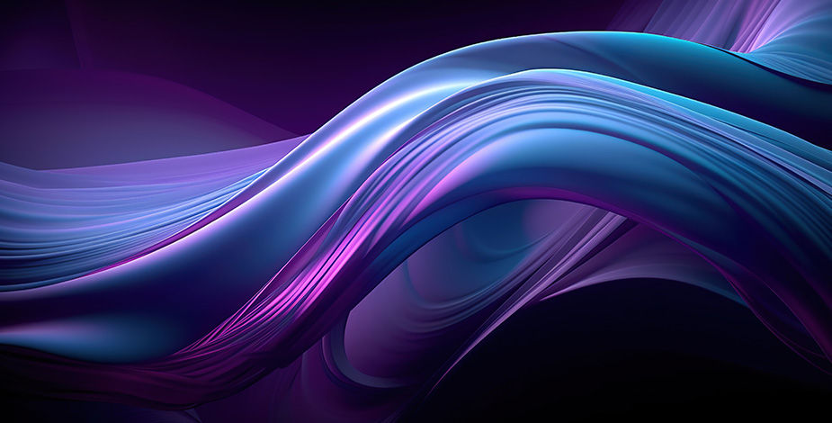 Abstract colorful pink purple blue waves