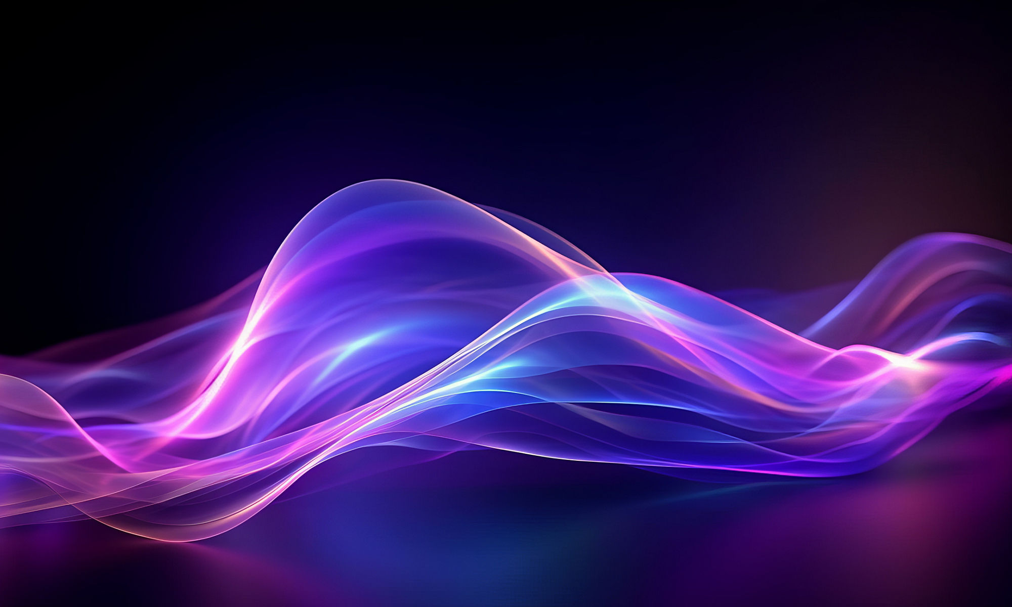 abstract futuristic background with purple and blue glowing neon moving high speed wave lines and bokeh lights data transfer concept 