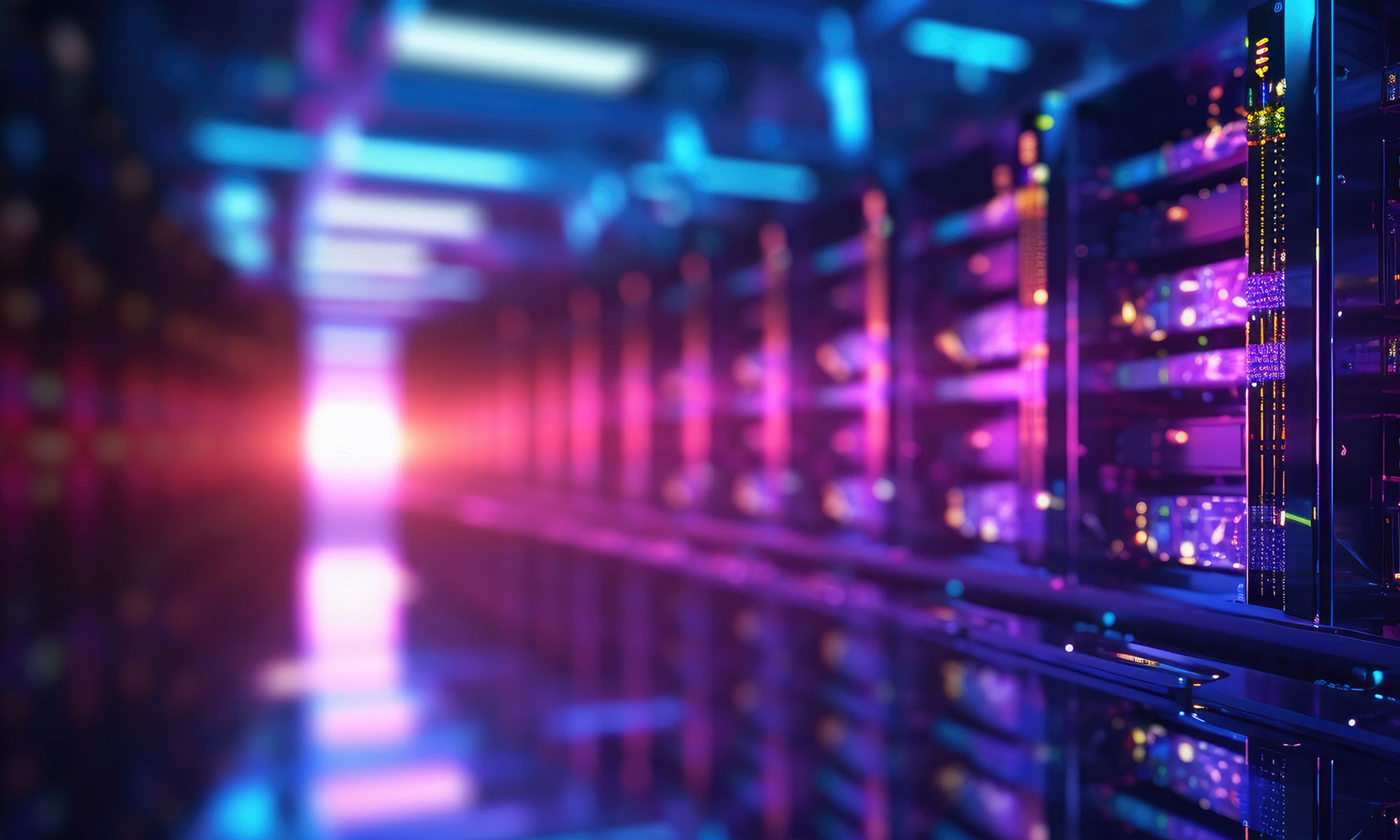 Data center and network devices in high performance operation. Generative AI based.