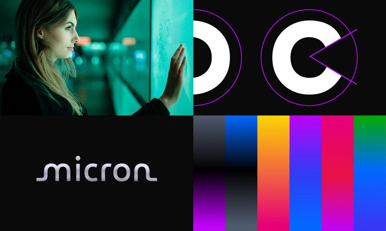 Micron logo and brand elements