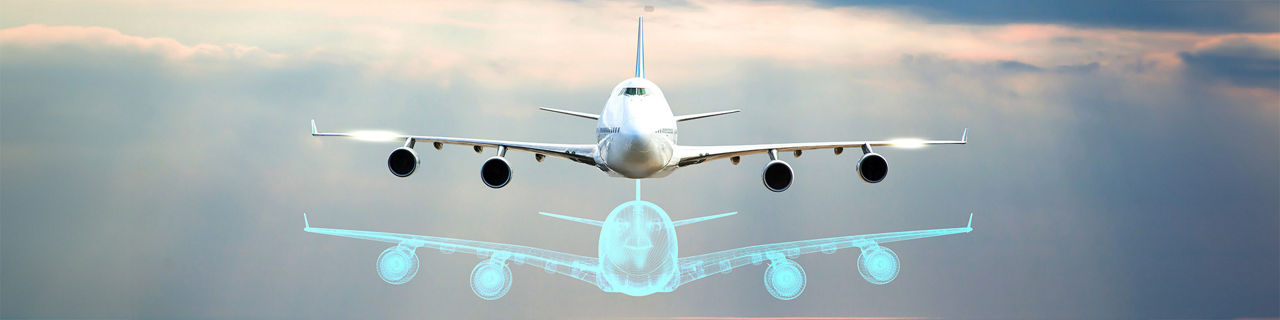 airplane in the sky