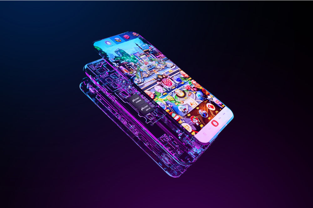 A visual of the differ layers inside of a phone