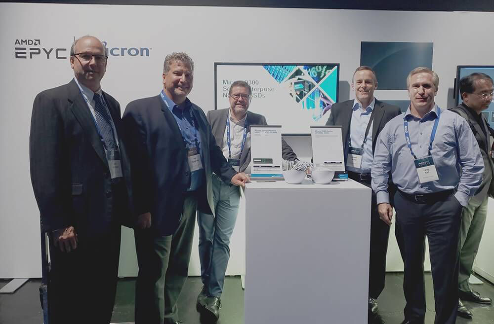 The Micron team at the AMD EPYC 7002 Series Launch