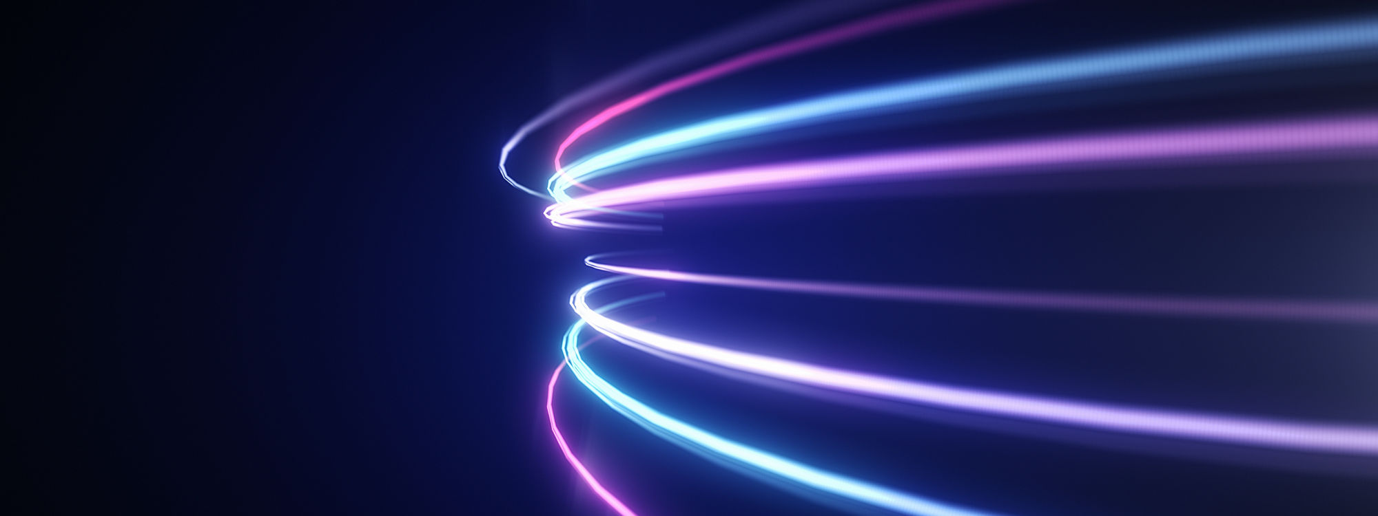 Abstract neon light streaks motion background 4k