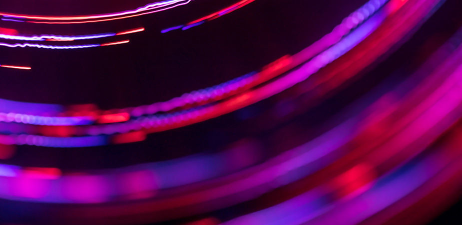 Radial blurry bright lights