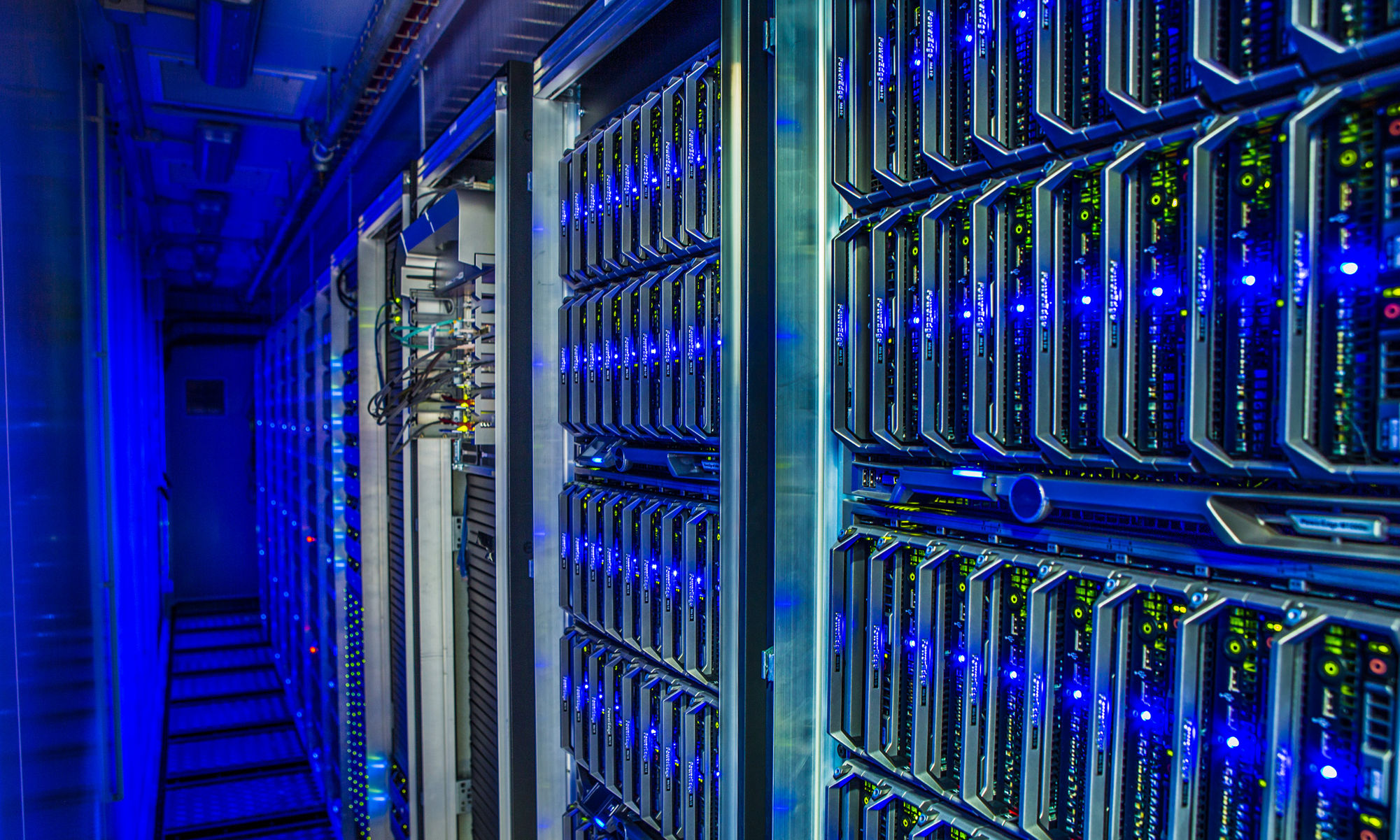 Computer racks in Data Center