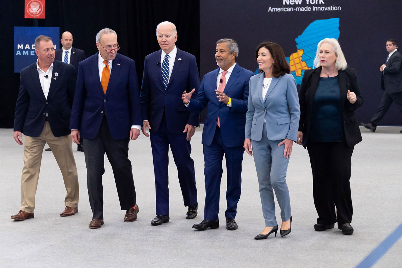 group of dignitaries walking