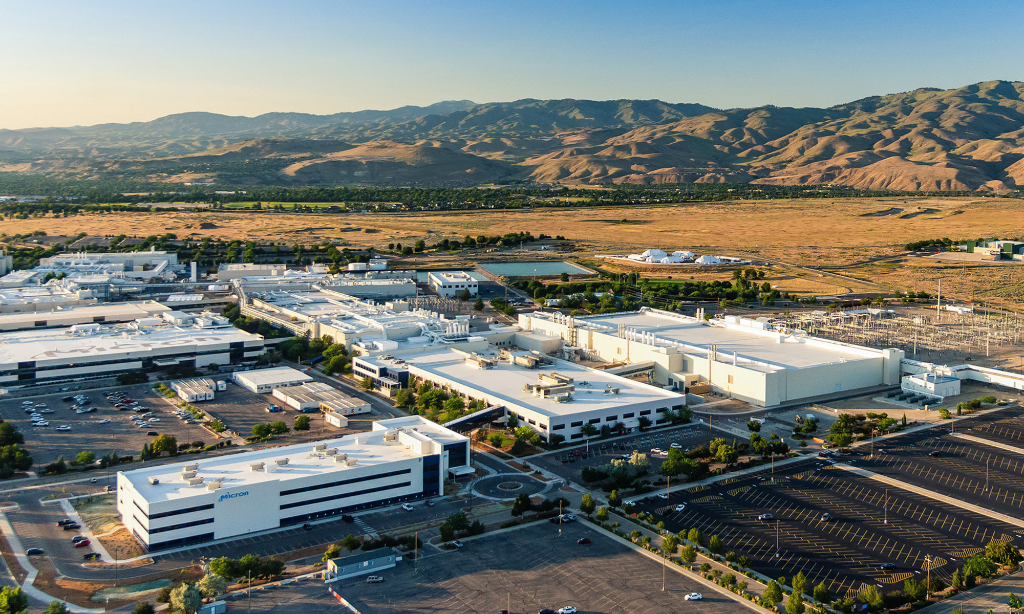 Micron building in Boise, ID