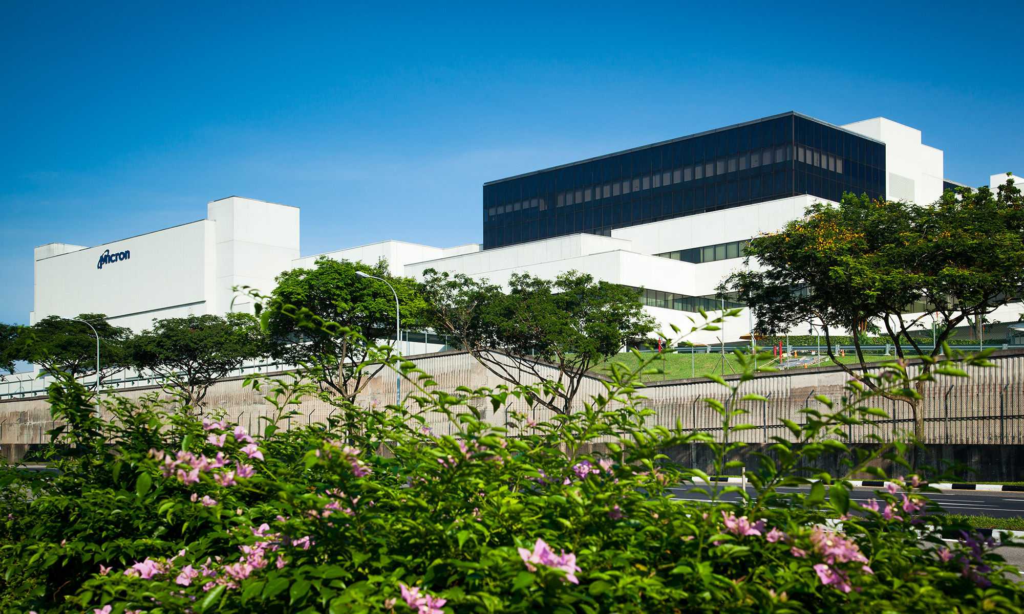 シンガポールにあるマイクロンDRAM製造施設