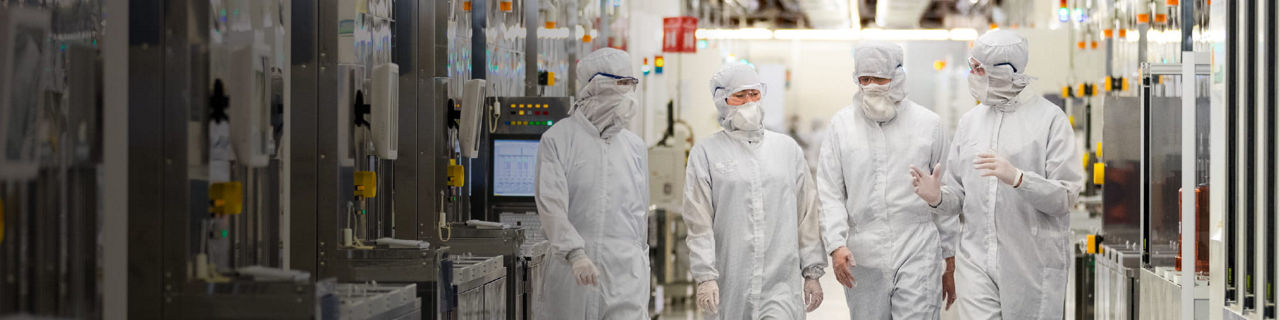 micron lab workers in a lab