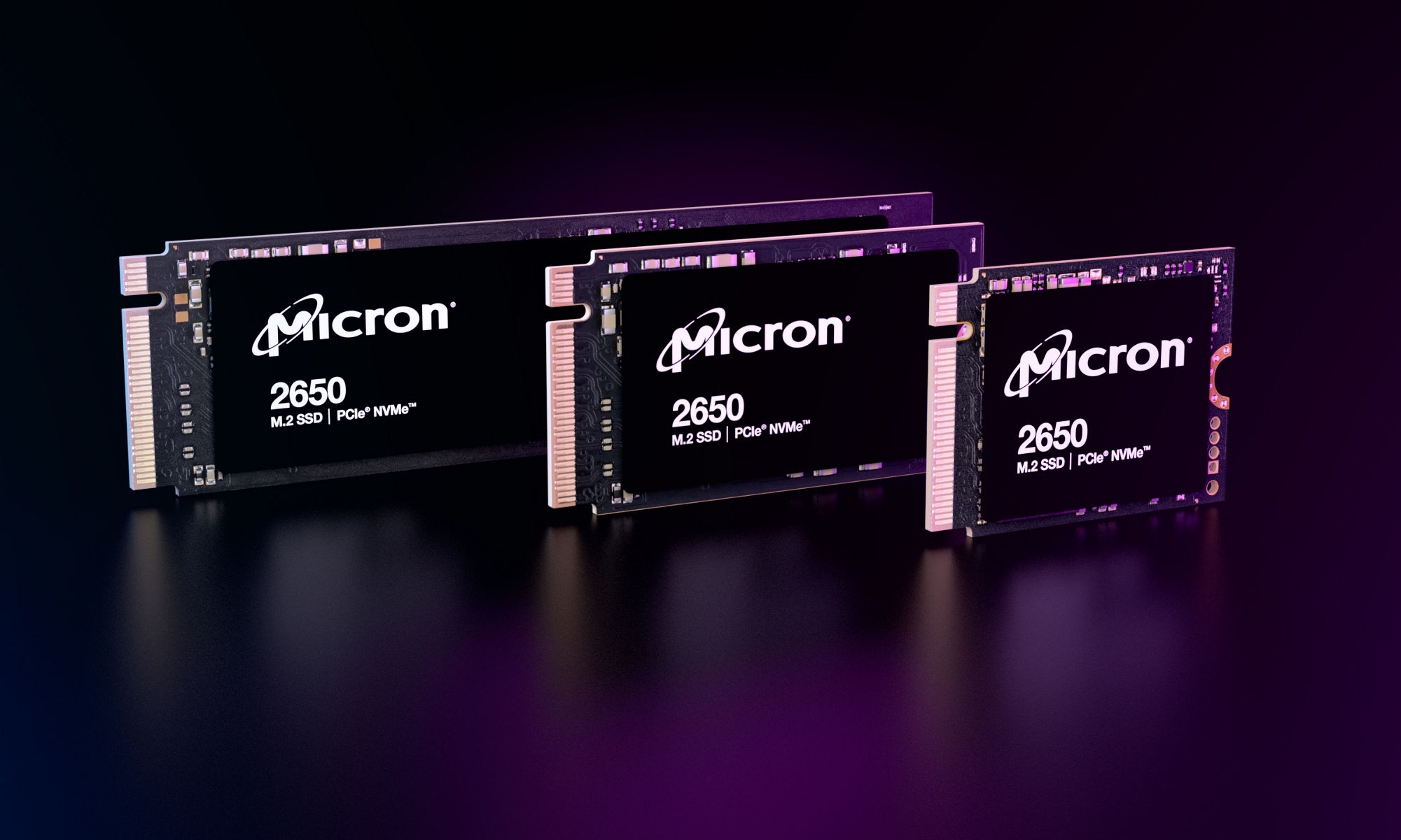Micron 2650 SSD family shot