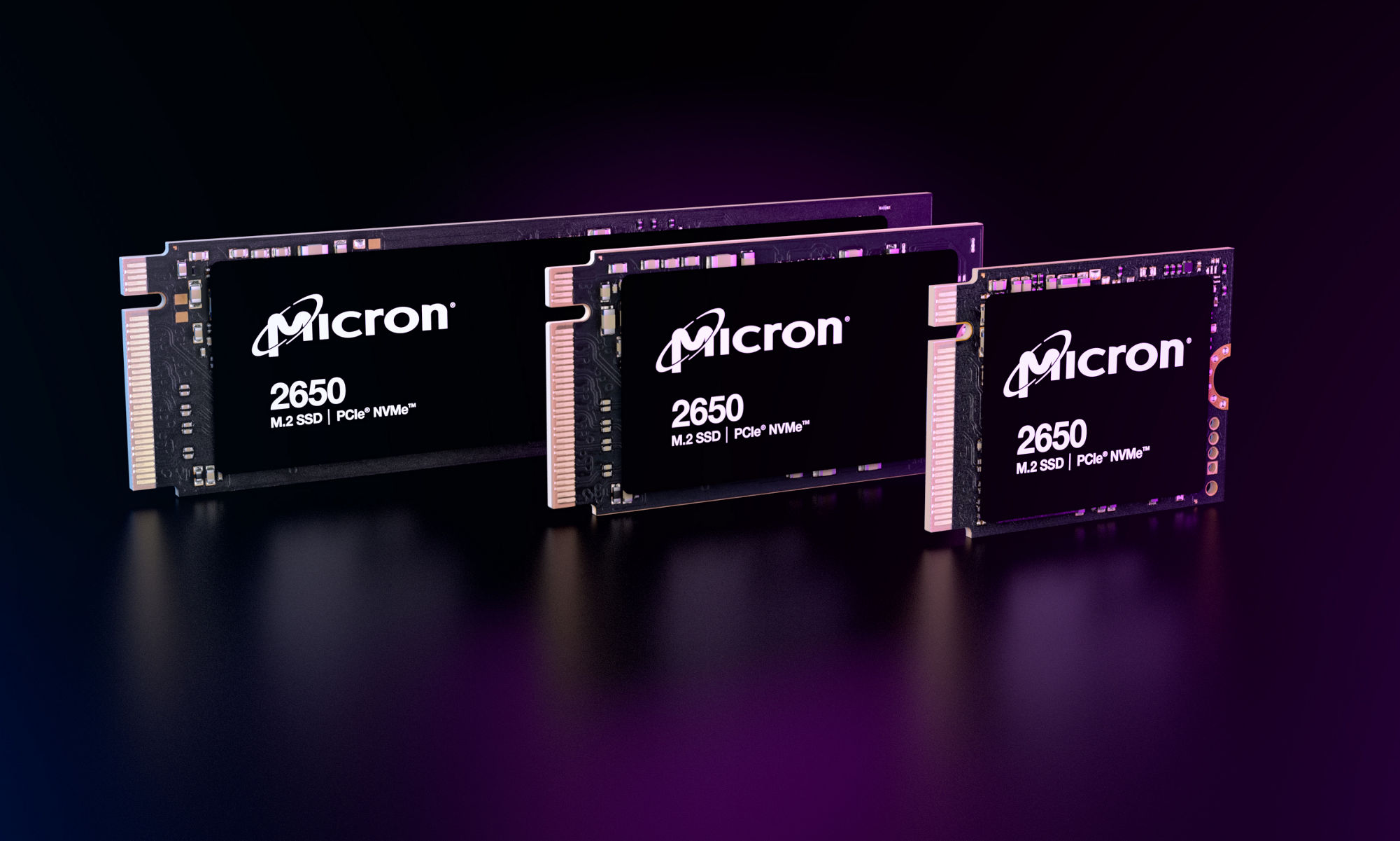 Micron 2650 SSDシリーズの写真