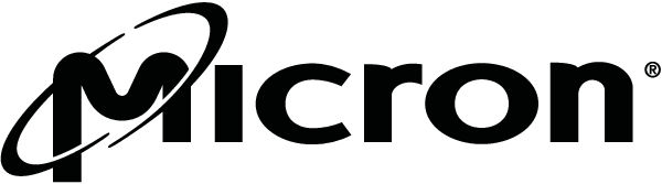 Black micron logo