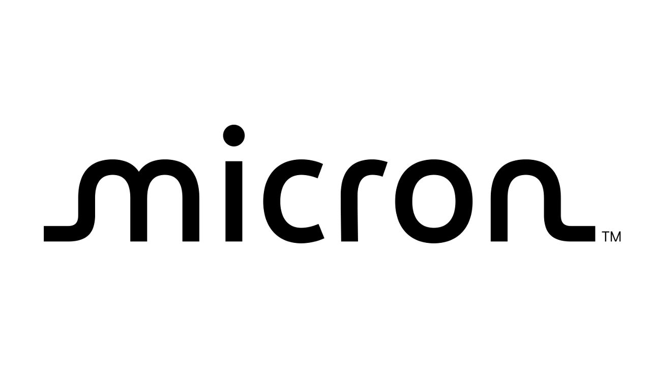 Black micron logo