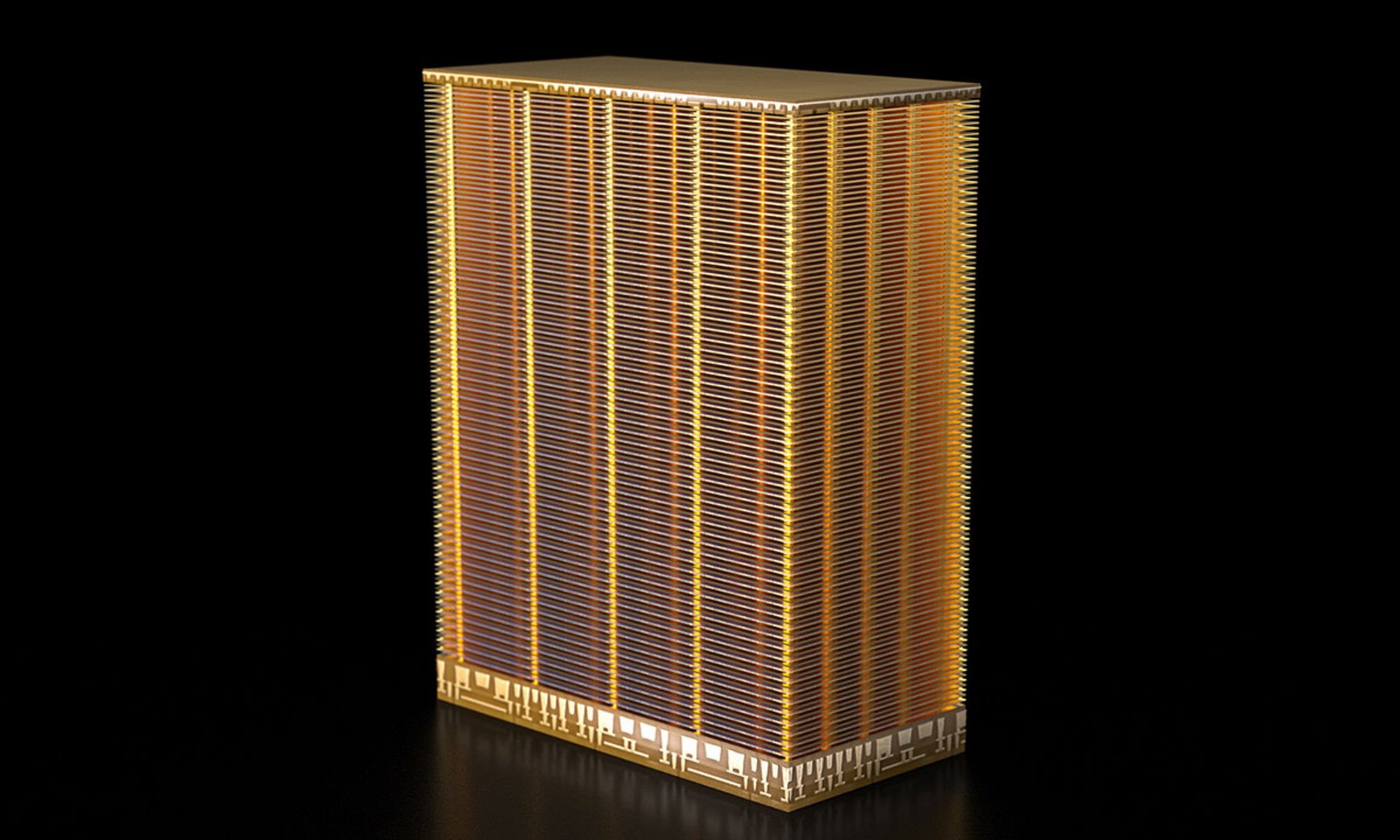 nand tower in gold