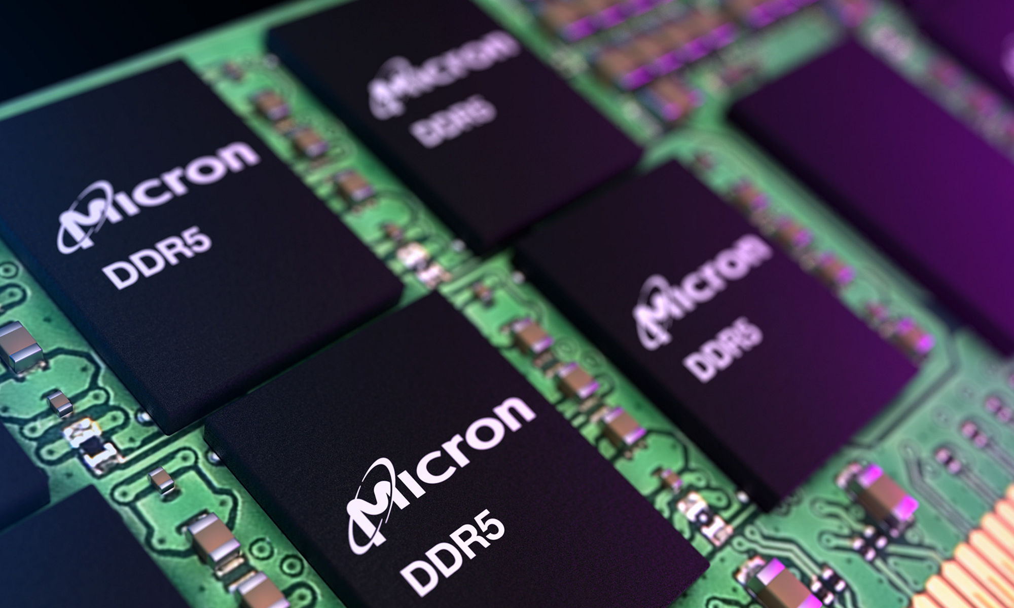 DDR5 components on a Micron module