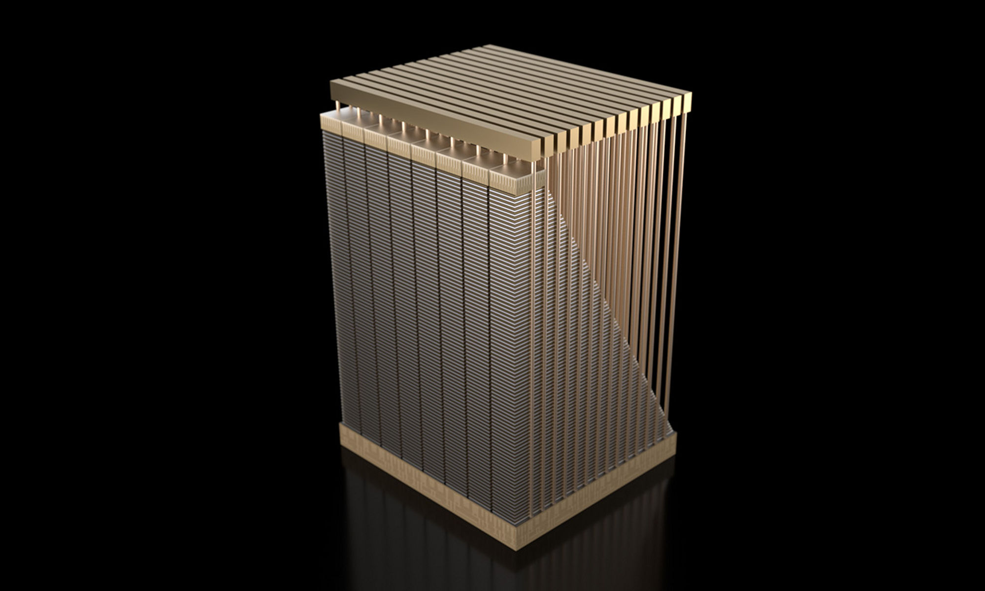 nand tower in gold