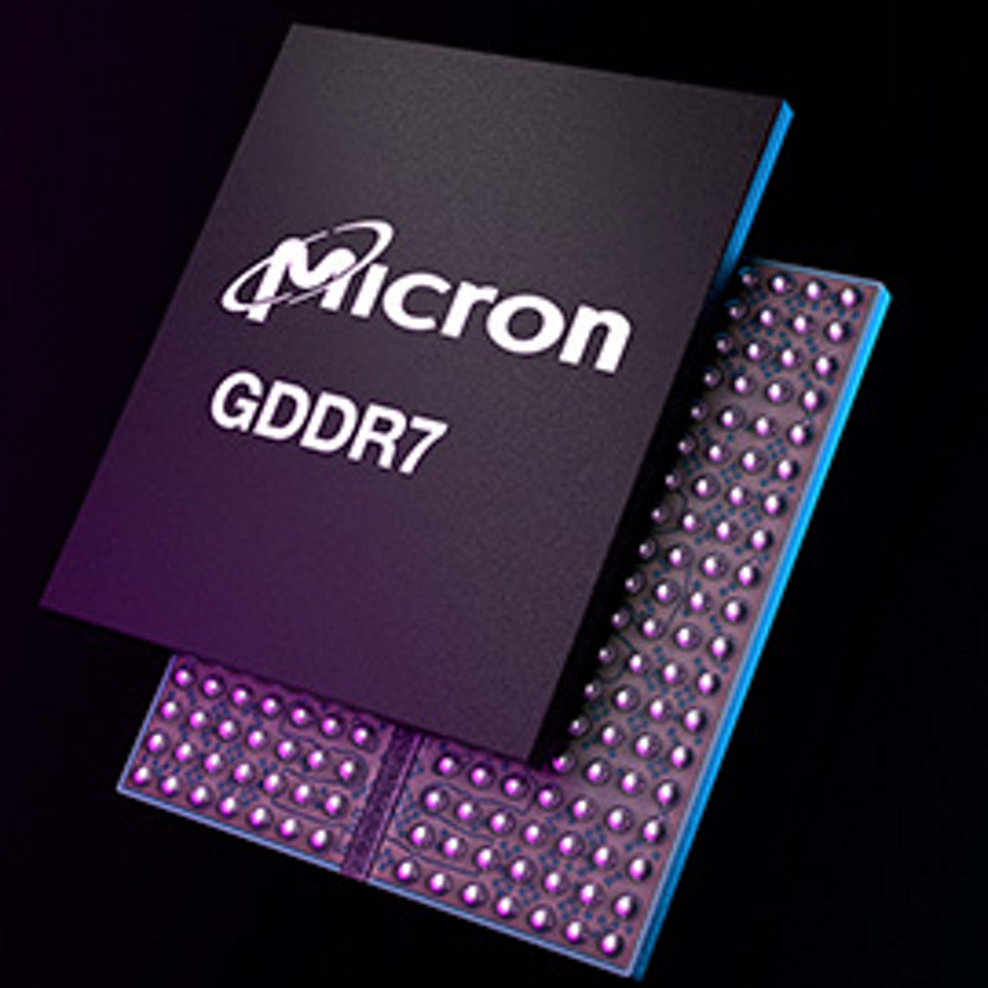 micron GDDR7 product front back