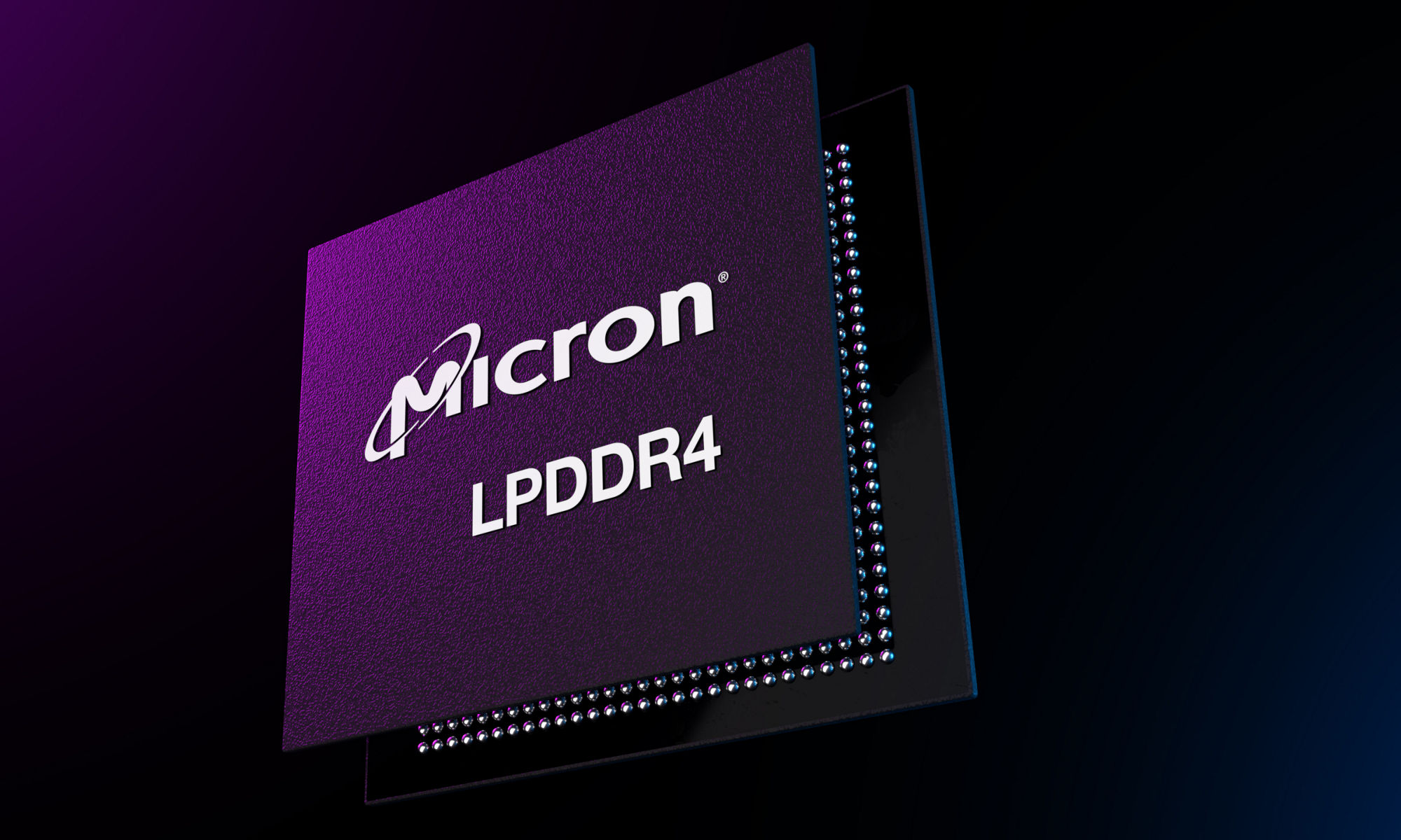 Product image LPDDR4 in purple and black hues