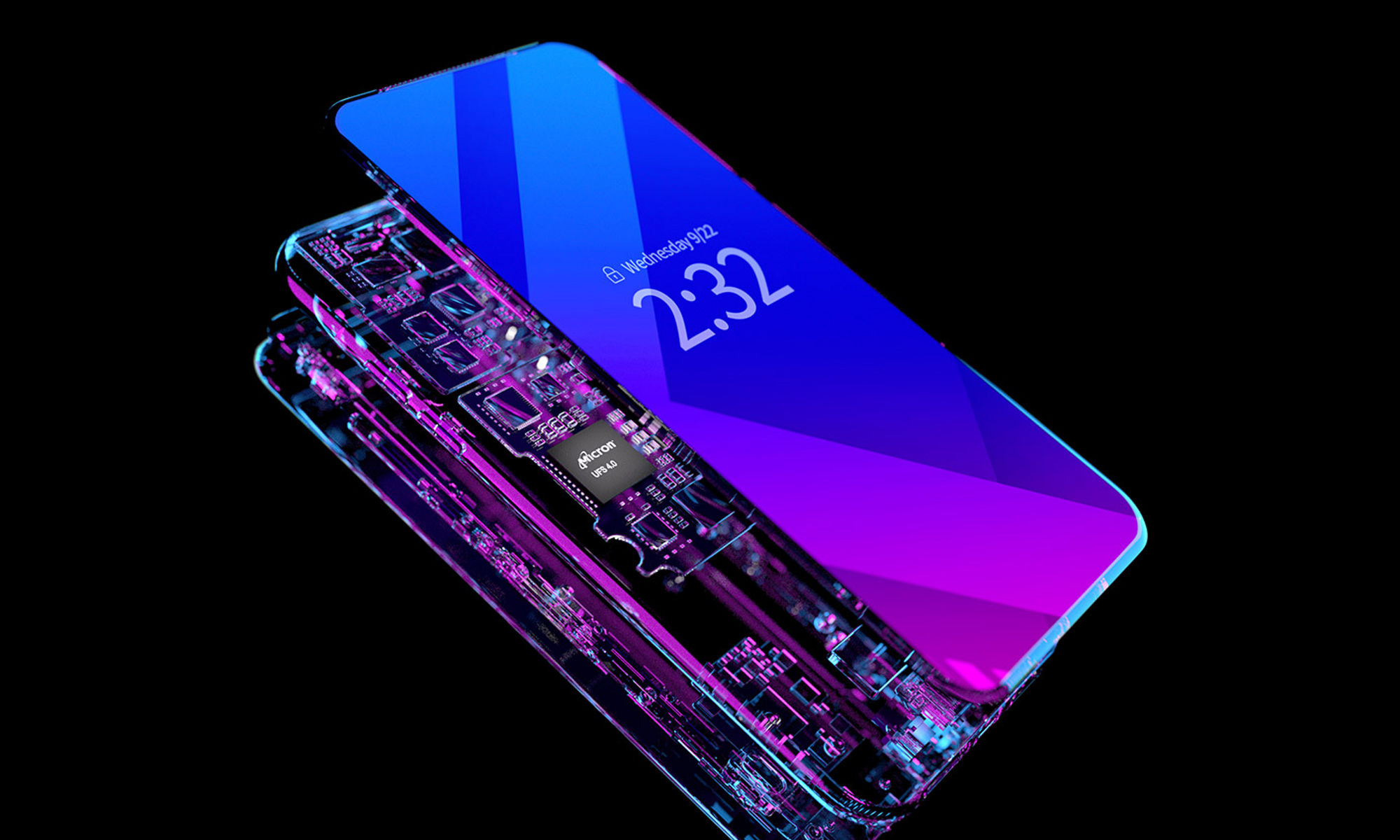 expanded layers of a smart phone