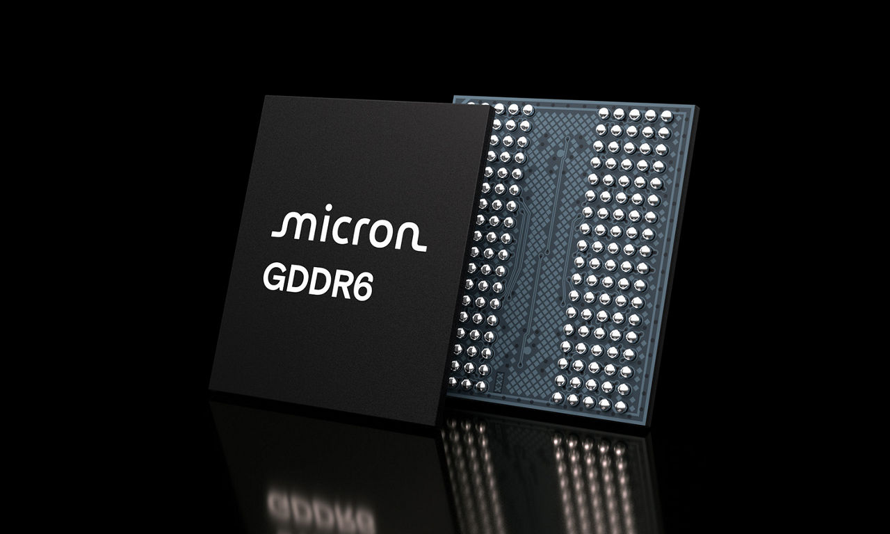 美光 GDDR6 記憶體模組