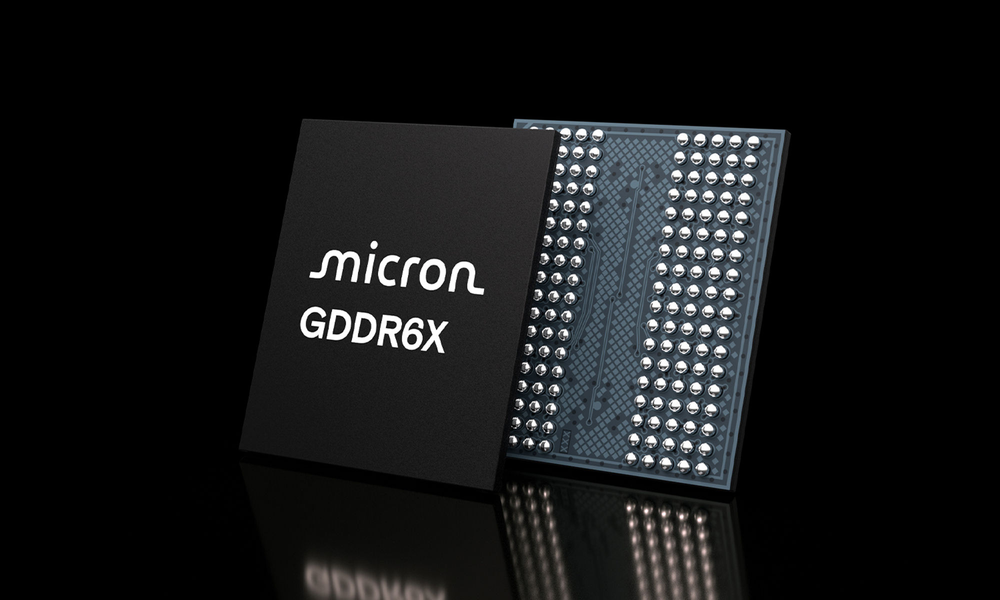 Product shot of Micron GDDr6X product