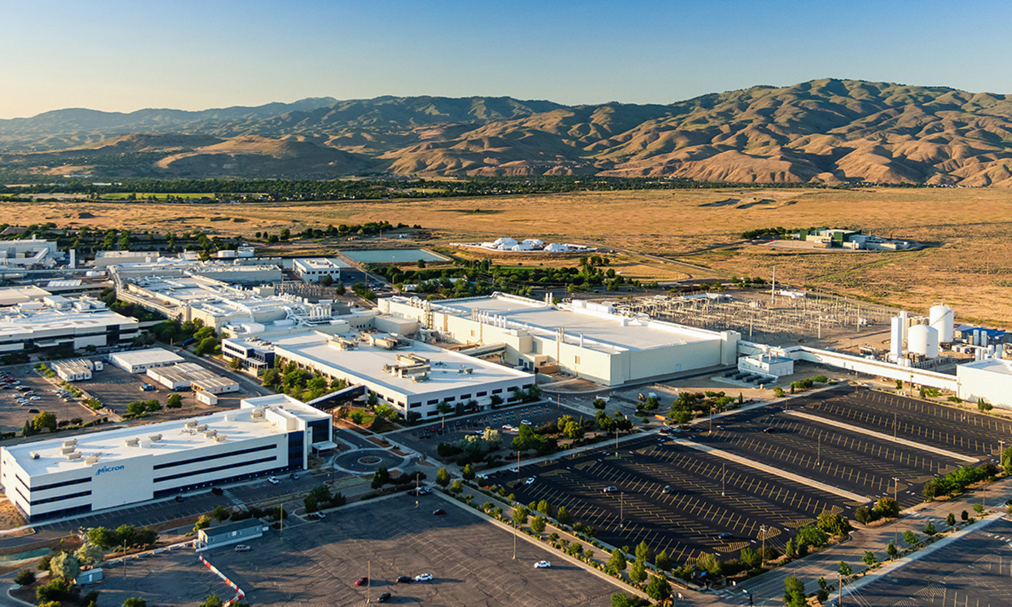 Micron Boise location from the air