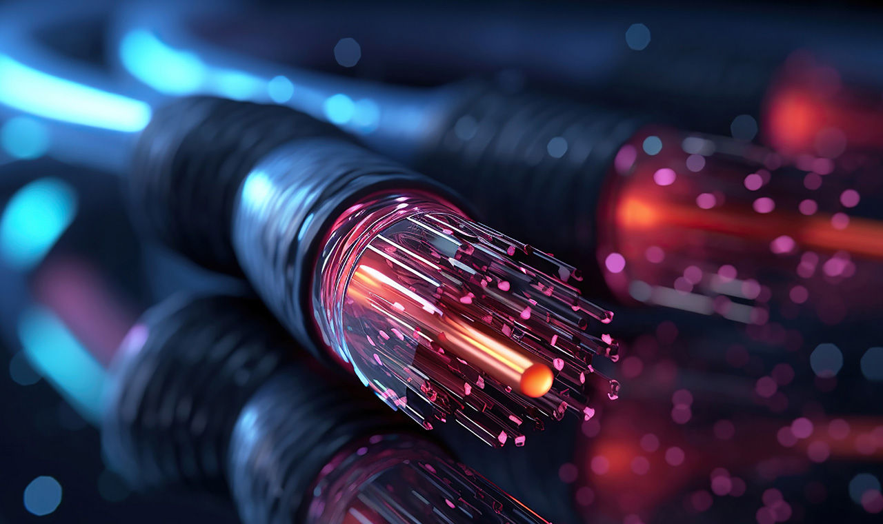 fiber-optic cables