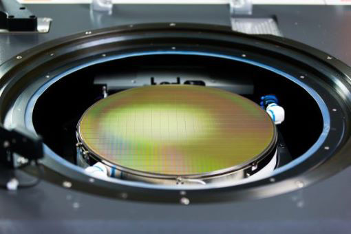 Semiconductor wafer during fabrication process