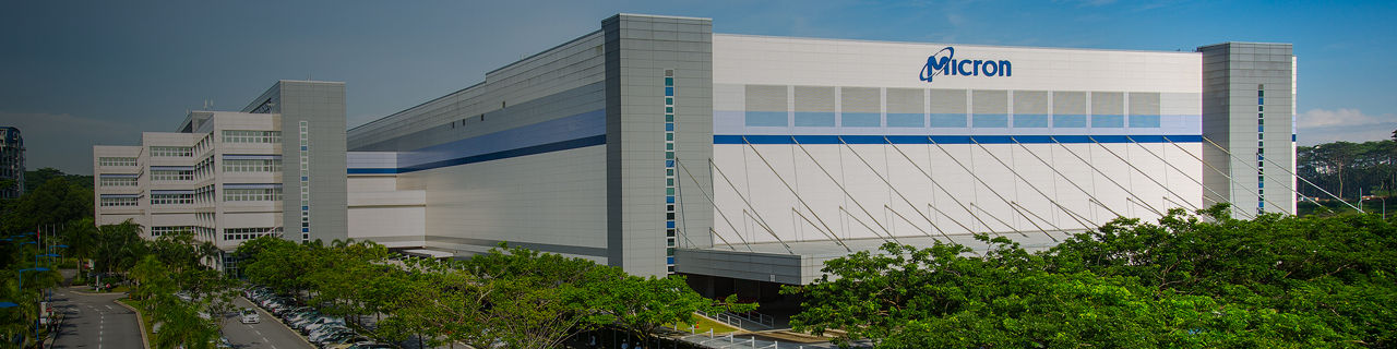 micron company building in the daytime