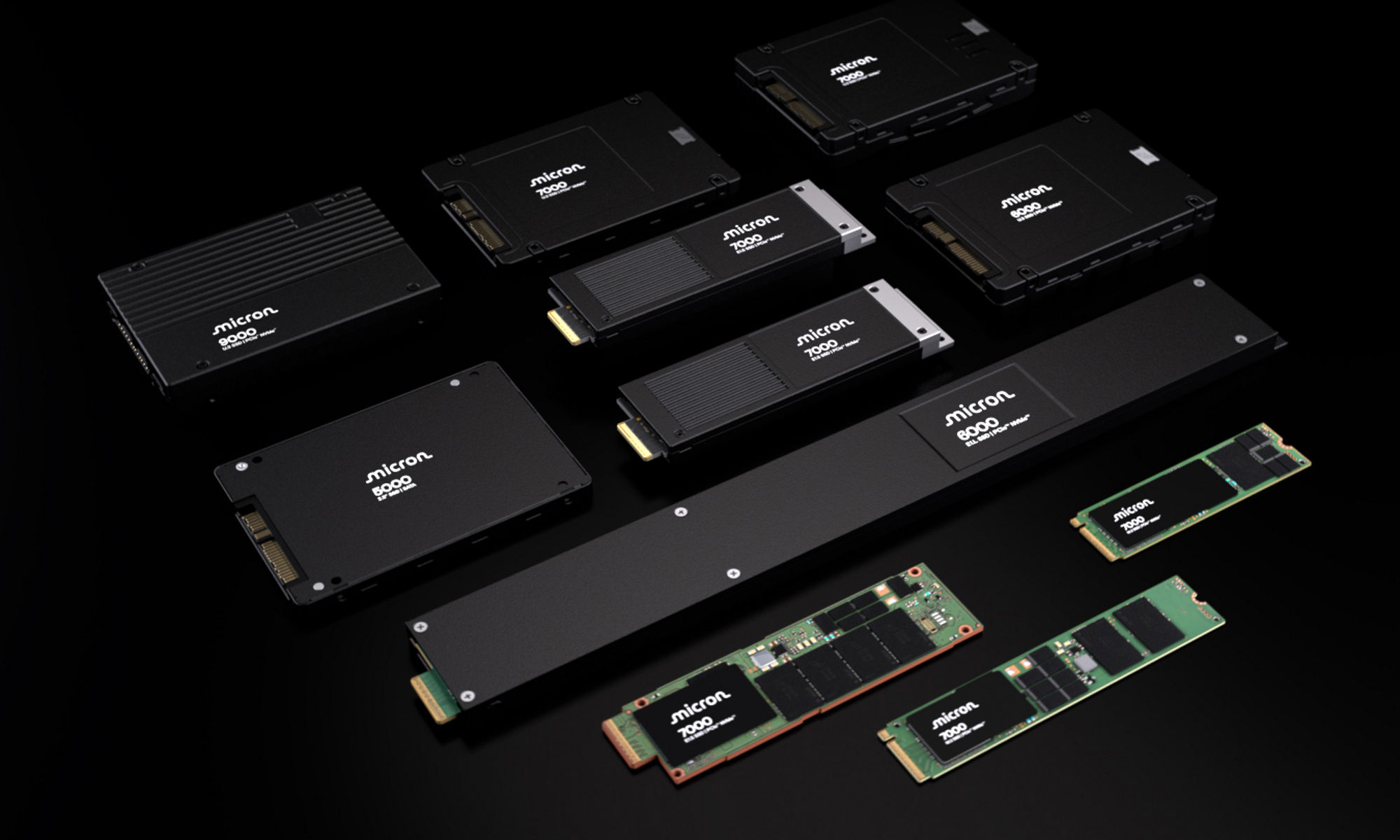 Multiple Micron SSD products