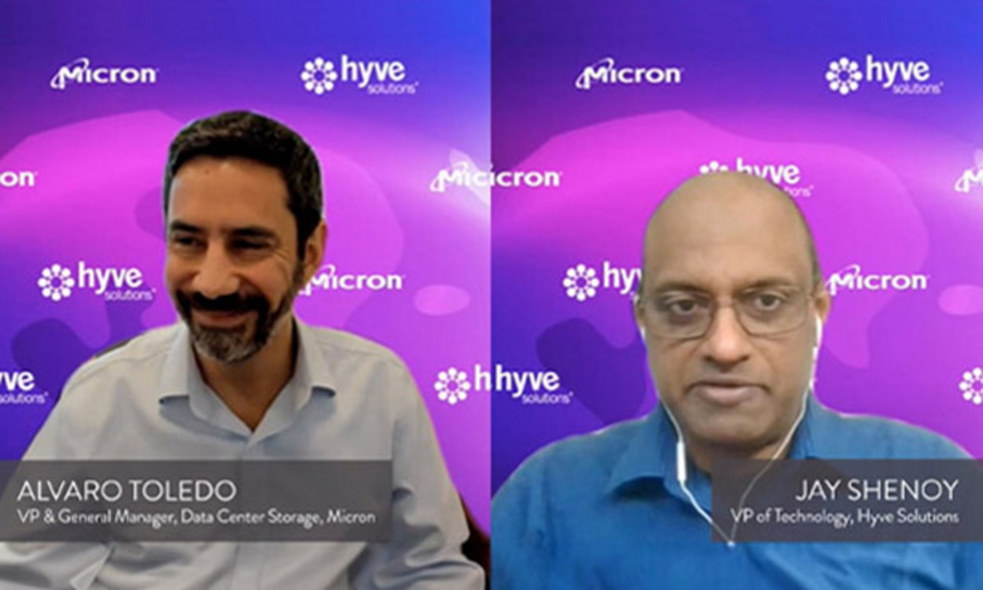 Video of Jay Shenoy at Hyve Solutions and Alvaro Toledo Micron’s VP