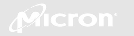 White Micron logo